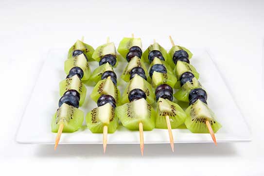 Kiwi Kabobs with Sweet Yogurt Dip